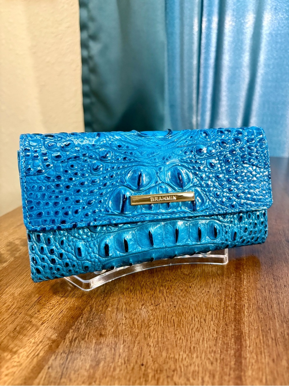 Brahmin EUC Cordelia - Vibrant Azure - Like New - Rich Color
